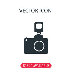 Photo camera icon vector