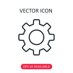 Settings icon vector