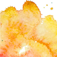 orange watercolor abstract texture, vector, illustration,