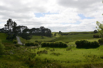 Naklejka premium Landschaft aus dem Auenland