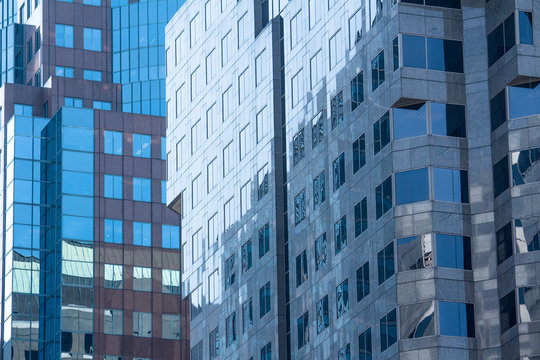 Reflecting Buildings, glass of office building