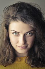 Naklejka premium Pretty girl's portrait