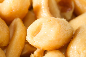 Close up of a peanut