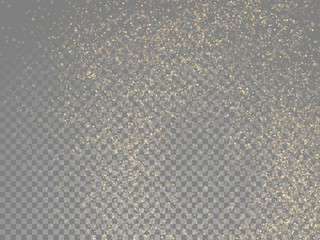 Golden glitter abstract gold star dust vector