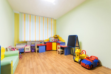 Kindergarten game room.