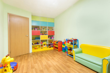 Kindergarten game room.