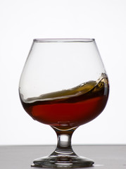 Glass of expensive cognac