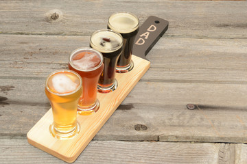 Beer flight gift idea for Mom and Dad