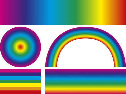 Regenbogen, Farbverlauf, vektor