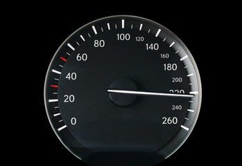 Speedometer of a car