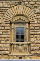 Florenz, Fenster am Palazzo Pitti