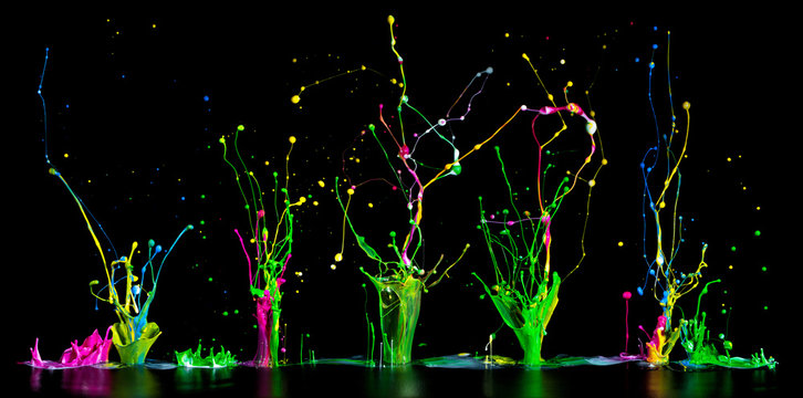 Bunte Farbspritzer - Paint Splash