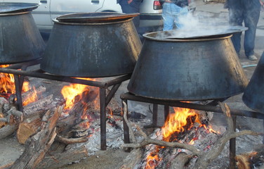 Chaudron d'un souk à Téhéran, Iran