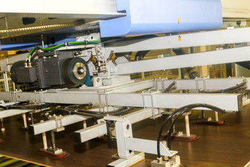 trucks and transporter in factory of production useful for background