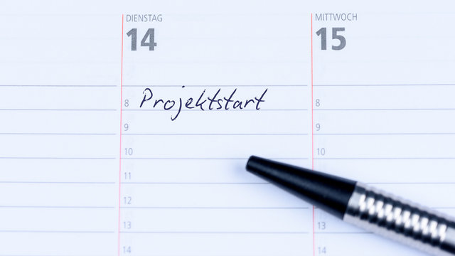 Kalender - Projektstart