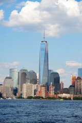 Obraz premium Manhattan skyline in the water front