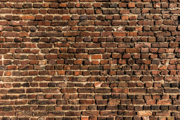 old red  brick wall texture grunge background