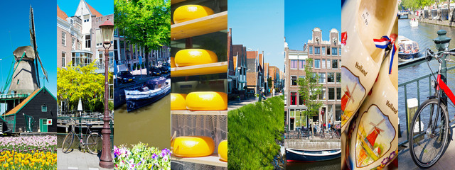 collage di foto di Amsterdam