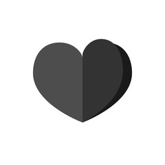 Heart Icon in trendy flat style isolated on white background. Love symbol for your web site design, logo, app, Vector illustration, EPS10.