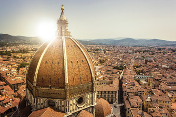 Fototapeta na wymiar Renaissance cathedral Santa Maria del Fiore in Florence