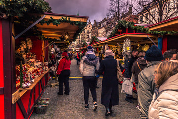 December 02, 2016: In the Storget street in central Copenhagen,