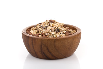 Healthy oat granola muesli cereals