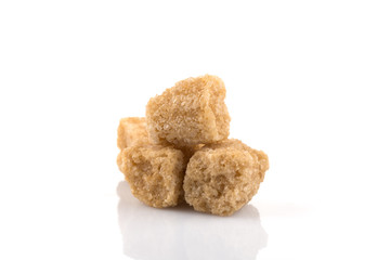 Brown cane sugar cubes