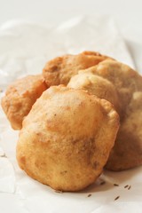 Mangalore Bun / Sweet Banana Poori, selective focus