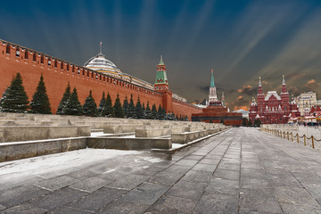 Red square — the main and most famous square of Moscow and Russia, the arena of many important events in Russian history