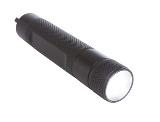 Small metal flashlight