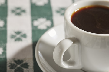 a cup of espresso coffee