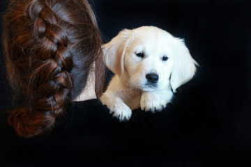Puppy on Shoulder