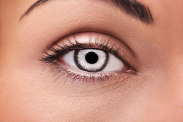 A beautiful insightful look vampires woman's eye