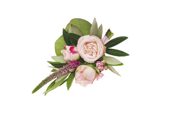 Groom's boutonnire with rose