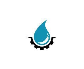 Fototapeta premium Water drop logo