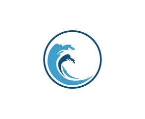 Waves logo - obrazy, fototapety, plakaty