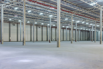 Interior of a modern warehouse