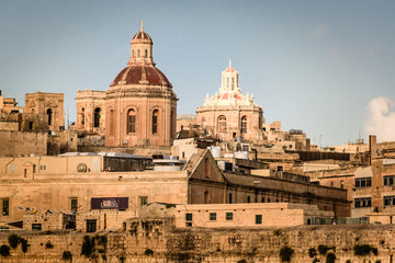 Fototapeta premium view of la valletta,malta,from the ship
