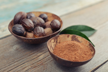 Group of nutmegs
