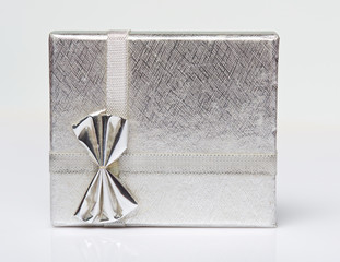 One silver gift box