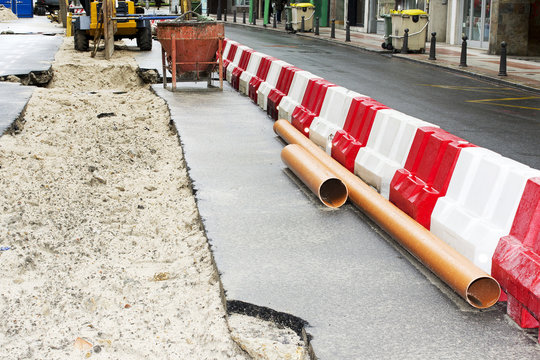 sewer line repair and restore  in  city street