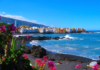 Playa Jardin,Puerto de la Cruz, Tenerife, Spain
