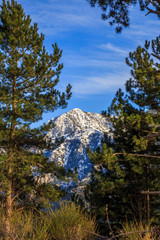 mount Taygetos covered by snow, Greece, Europe