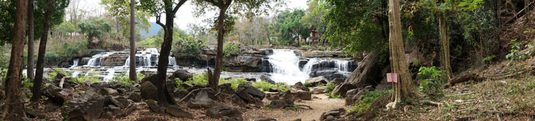 Panorama of waterfall