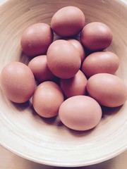 A bowl of eggs - filter applied