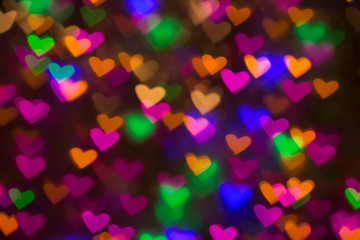 Hearts background. Abstract picture on Valentine's Day and love.