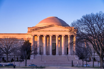 National Gallery of Art West Building at sunset - Washington, D.C., USA