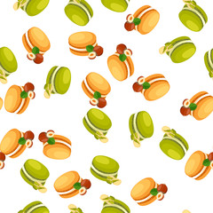 tasty macaroon cookie