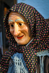 Wooden carnival masks