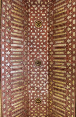 Plafond du Palais Nasrides, Alhambra, Grenade, Espagne